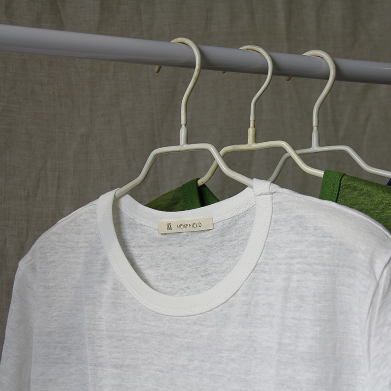 麻+汉麻针织T 小圆领