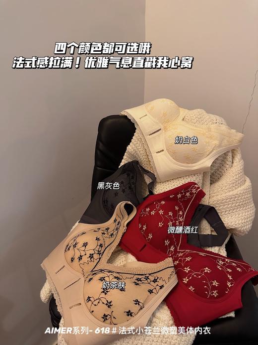 【应季好物】法式小苍兰微塑美体内衣318# 商品图5