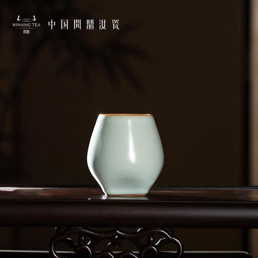 问鼎汝瓷 鼎峰系列 天青辛丑手握方圆杯 商品图0