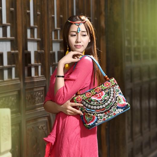 民族风特色绣花包包，刺绣单肩斜挎手提包时尚工艺帆布女包YS-135 商品图2
