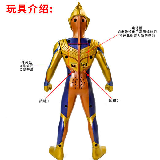 万代奥特曼 QS1706   豪华版声光闪耀迪迦 商品图2