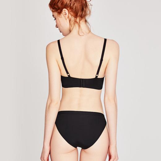 好奇蜜斯无痕内衣女小胸聚拢文胸套装上托防下垂薄款无钢圈胸罩 加奈儿 商品图3