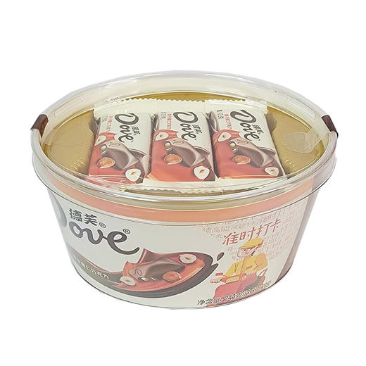 Dove德芙碗装249g/252g牛奶巧克力黑巧榛仁葡萄干什锦白巧礼盒装 商品图4