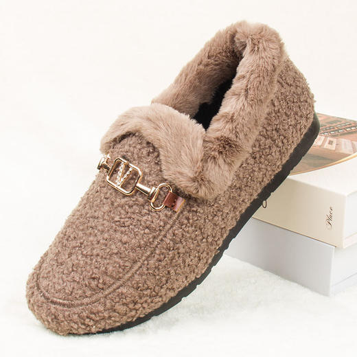 BJX-6606-8 中老年加绒加厚棉鞋女妈妈鞋子冬季保暖大码棉鞋40豆豆女鞋41中年 商品图5