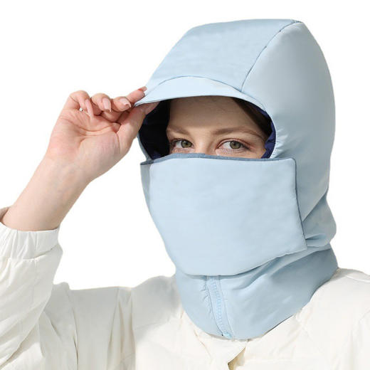 「4色可选！6重保温设计」新款一体防风防寒雷锋帽 保暖帽子男女冬天骑车骑行帽护耳围脖配饰 商品图4