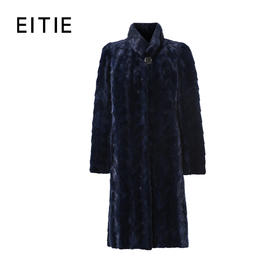 EITIE爱特爱冬季新款时尚优雅保暖水貂毛皮草外套女7293915