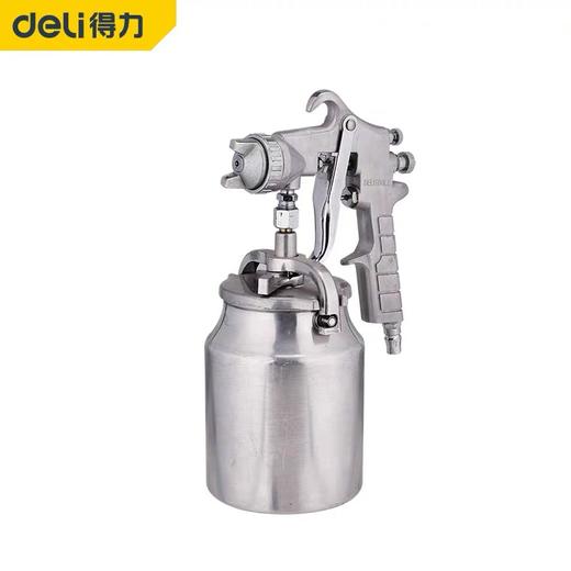 得力DL-PQ2油漆喷枪1000ml下壶(银) 商品图0