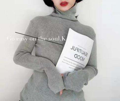 【应季好物】MAX堆堆领套头毛衣打底衫 均码 商品图3