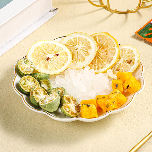 锦润千草 泡他系列健康管理冻干果茶（青金桔+百香果+柠檬果茶 夏日美白果饮品） 商品图2