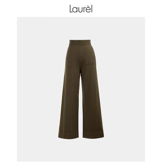 Laurel劳芮舒适休闲裤绵羊毛山羊绒混纺针织裤LWL334M06600 商品图1