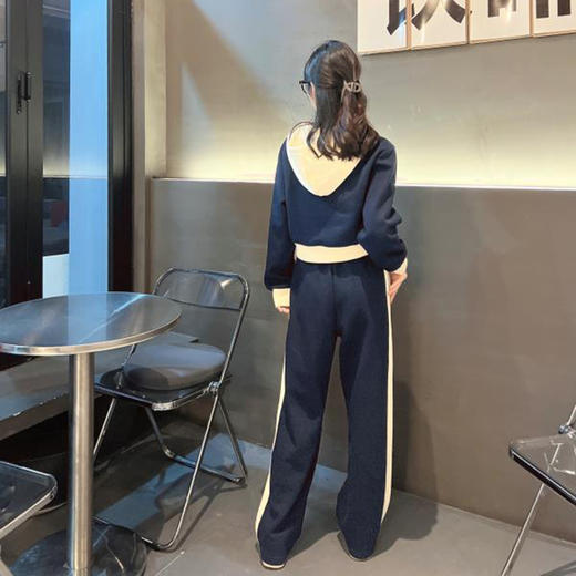 裁缝学苑AX24新款运动卫衣套装纸样女装阔腿裤两件套上衣服装打板 商品图1