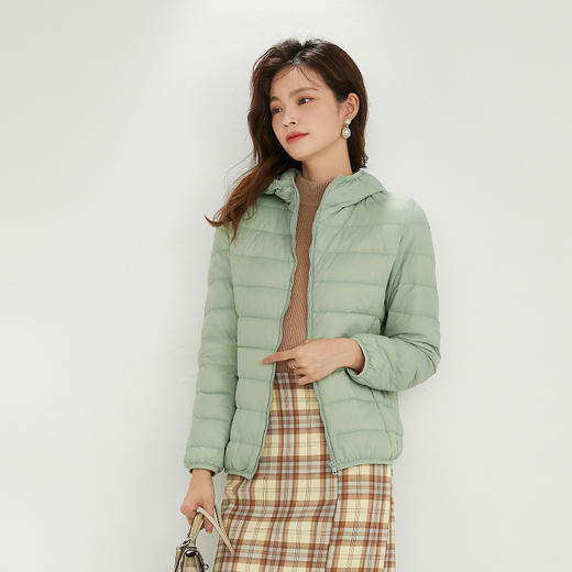 丁摩 连帽90%白鸭绒轻薄羽绒服上衣2103（12色可选，可穿170斤）-WX124 商品图1