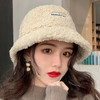【冬季时尚 百搭潮流！】新款渔夫帽女新款秋冬季百搭保暖仿羊羔毛毛绒帽子显脸小日系盆帽女 商品缩略图1