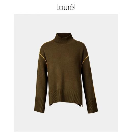 Laurel劳芮半高领拼色针织衫毛衣LWL334M02100 商品图4
