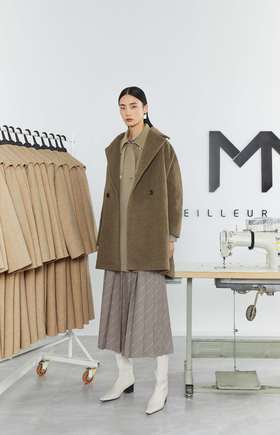 【商场同款】麦檬冬设计感领口印花条纹衬衫5CA124851