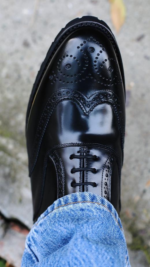 断码特价43码&46码——西班牙原产男士翼型雕花布洛克牛津正装鞋莫扎特 MOZART II-黑色(超轻舒适款) 商品图10