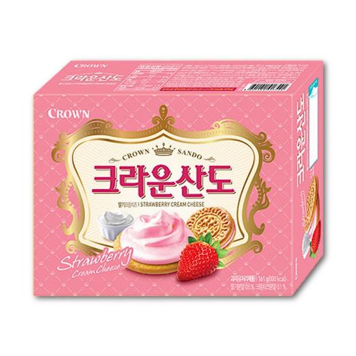 克丽安 山多草莓夹心饼干161g  商品图0