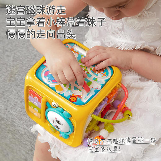 婴儿手拍鼓早教音乐玩具六面体多功能拍拍鼓6个月1岁宝宝【不含电池】 商品图3