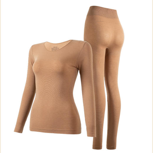 【保暖养肤双效合一】保暖内衣套装 日本美雅碧发热纤维、37度恒温保暖抗寒、蚕丝养肤、修身显瘦不臃肿、超薄轻盈舒适、高弹力不变形！ 商品图5