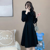 奢姿2024年秋装新款大码女装赫本风荷叶领连衣裙胖妹妹时尚裙子9931852529 商品缩略图1