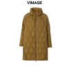 VIMAGE纬漫纪冬款新款时尚保暖高领长款鸭绒羽绒服V1811435 商品缩略图2
