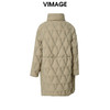 VIMAGE纬漫纪冬款新款时尚保暖高领长款鸭绒羽绒服V1811435 商品缩略图1