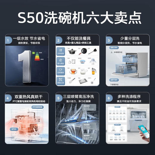 美的 S50 柜式洗碗机 商品图2