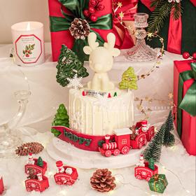 圣诞限定｜心动小鹿，草莓夹心，奶油霜抹面