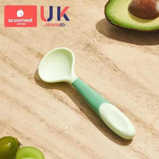 科巢宝宝学吃饭训练自主进食勺子弯曲大汤勺婴儿辅食勺儿童餐具辅食勺吃饭果泥餐具 商品图5