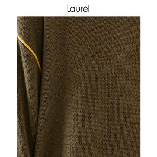 Laurel劳芮半高领拼色针织衫毛衣LWL334M02100 商品图3