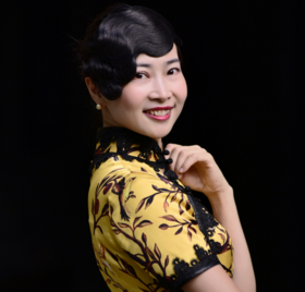 周2D旗袍走秀基础班公园前1【郭冬丽】