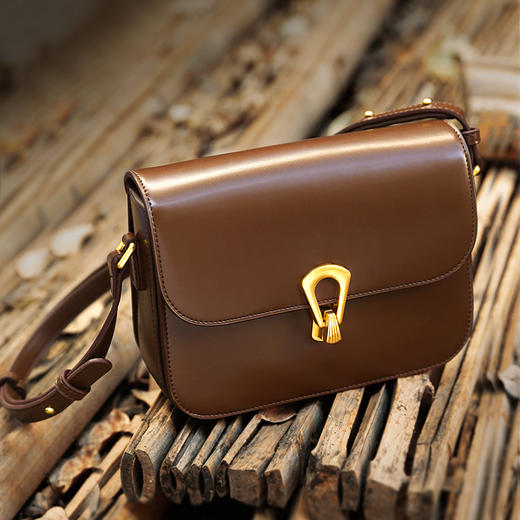 TOUTOU新款高级感牛皮包包女通勤百搭豆腐包斜挎 商品图1