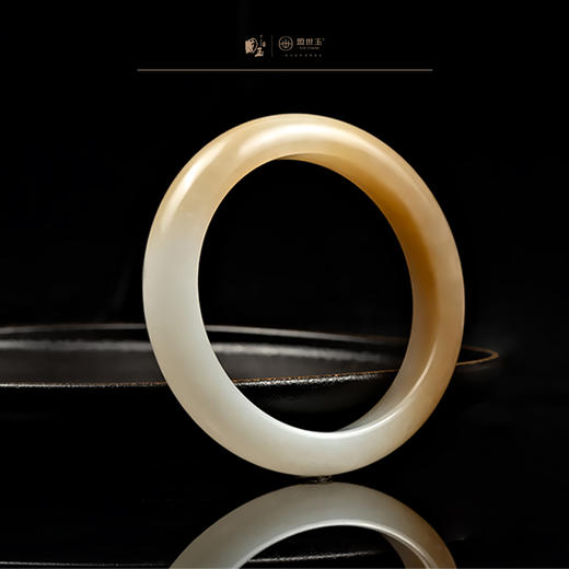 新疆国玉盟世玉和田玉糖羊脂玉手镯57.4圈口【带证书·顺丰物流】 商品图3