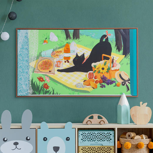 多喜爱高清数码布艺装饰画 萌宠系列猫狗大战之可爱猫咪 cs 商品图2