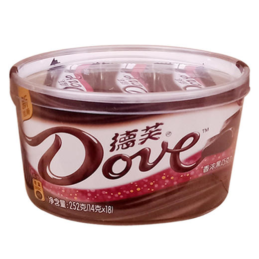 Dove德芙碗装249g/252g牛奶巧克力黑巧榛仁葡萄干什锦白巧礼盒装 商品图2