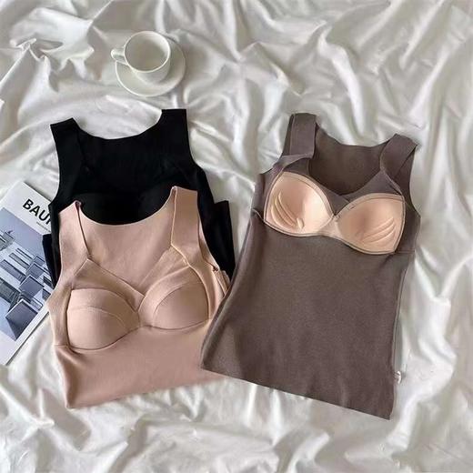 【应季好物】德绒背心法式V领固定杯垫 （贴身衣物不退不换） 商品图5