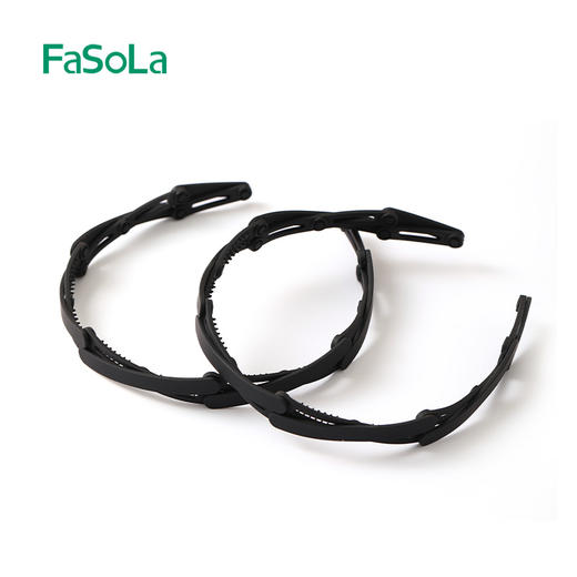 FaSoLa伸缩发箍碎发神器洗脸发卡女款发带压发捆夹子头饰便携发窟 商品图2