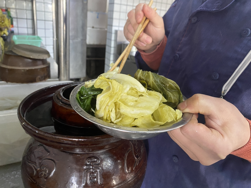 朴愿农场 自制特色腌酸菜-酸包菜叶  有机酸包菜 下饭菜200克