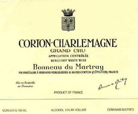 Bonneau du Martray Corton Charlemagne Grand Cru 马特莱酒庄（科尔登-查理曼特级园）白葡萄酒