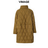 VIMAGE纬漫纪冬款新款时尚保暖高领长款鸭绒羽绒服V1811435 商品缩略图3