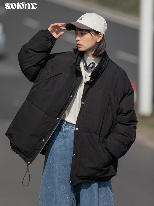 早乙女惠子saotome/STMMF0506/日系潮牌街头cityboy百搭大口袋秋冬情侣棉服 商品图2