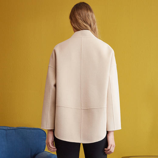 欧芮儿冬装女2019 双面呢子大衣女毛呢外套女中长款呢大衣 商品图1