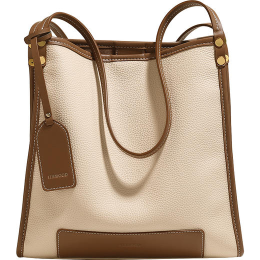 togo牛皮手提托特包购物袋水桶包女小众单肩腋下包包 商品图4