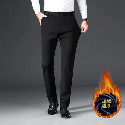 （清仓现货）（现货现发）【社群供Y】男士高弹力西装直筒宽松中腰商务休闲男裤 商品图0