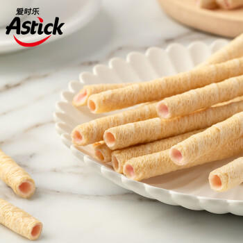 爱时乐（Astick）草莓味夹心棒(注心饼干)330g罐装 蛋卷威化休闲零食大礼包喜礼 商品图3