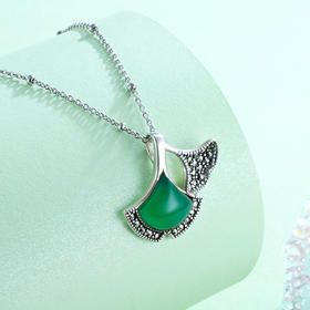 子佩集S925银【染霜】绿玉髓吊坠【CY964167】2212