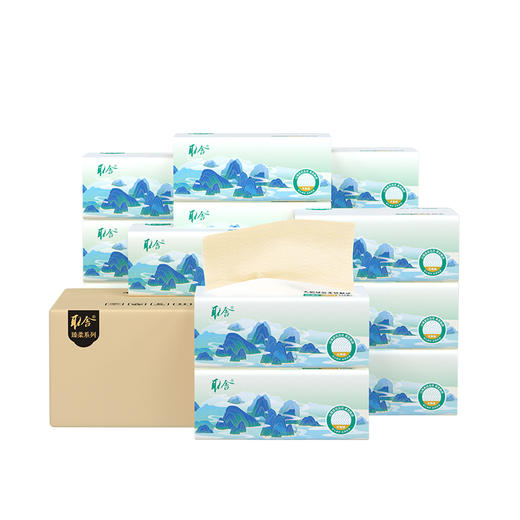 建发出品 取舍臻柔系列M码原生竹浆本色抽纸4层80抽18包无漂白竹琨抑菌 整箱家庭装 商品图7