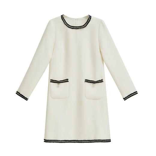 小众轻熟风法式收腰显瘦休闲宽松气质中长裙连衣裙HR-WZ22739 商品图4