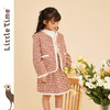 littletime女童小香风套装裙秋冬装2022新款时髦外套裙子两件套 商品缩略图1