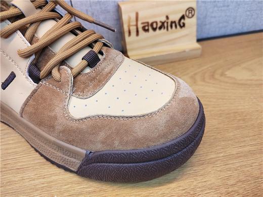 豪行2021年冬季21401521厚底加绒保暖时尚短靴真皮系带加厚女棉靴 商品图2